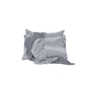 PJ Harlow Satin Pillowcases Set of 2 King Size (Dark Silver)